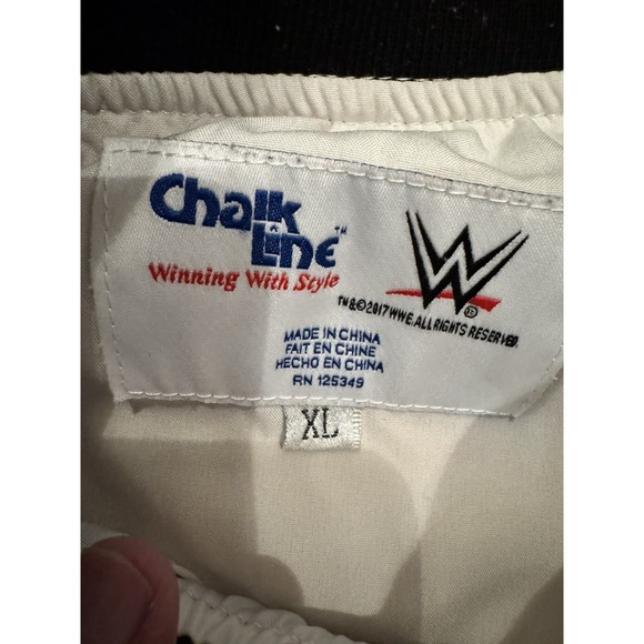 WWE Legends Razor Ramon Chalk Line Satin Bomber Jacket XL Scott Hall WWF WCW - Picture 2 of 5